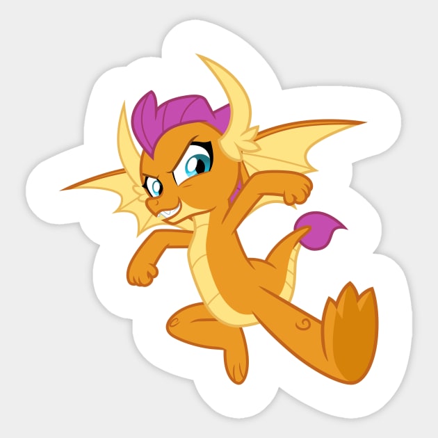 Smolder flying air kick Sticker by CloudyGlow